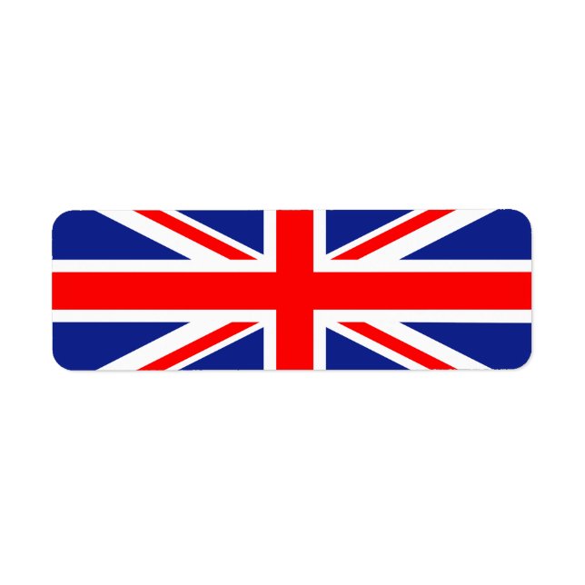 Étiquette Drapeau du Royaume-Uni (Devant)