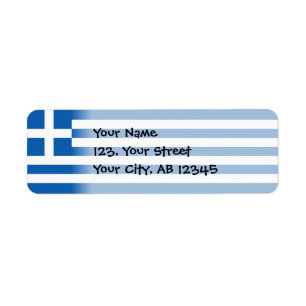 Étiquette Drapeau grec