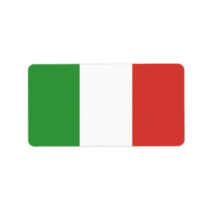 Étiquette Drapeau italien