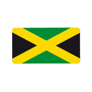 Étiquette Drapeau jamaïcain