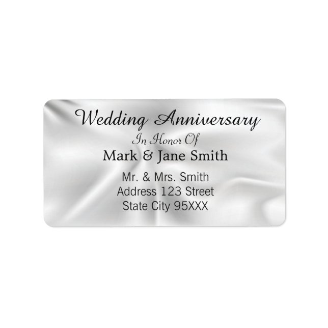 Étiquette Draperie classique (Devant)