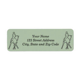 Étiquette Dressage Horse & Rider - Half Pass