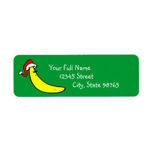 Étiquette Drôle Banana personnalisée Adresse de retour Label