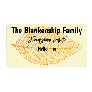 Étiquette du Étiquette papier de l'automne Friends