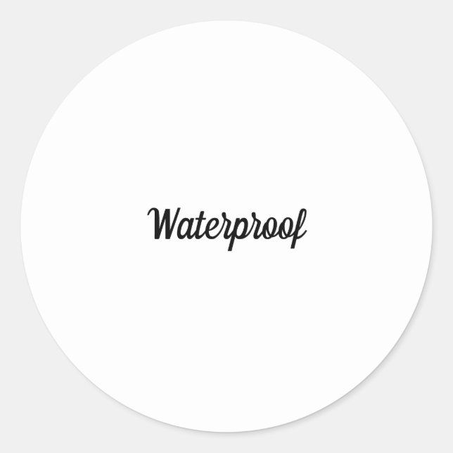 Étiquette du forfait Waterproof Black White Splash (Devant)