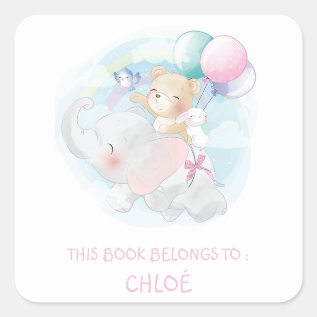 ÉTIQUETTE DU LIVRE : BALLONS ET ANIMAUX CUTS (Devant)