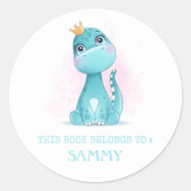 ÉTIQUETTE DU LIVRE : CUTE BABY DINOSAUR