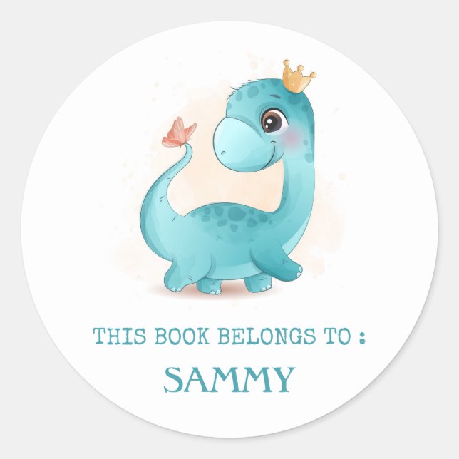 ÉTIQUETTE DU LIVRE : CUTE BABY DINOSAUR (Devant)