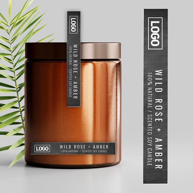 Étiquette du logo à bougie mince (Créateur téléchargé)