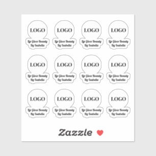Étiquette du logo du produit cosmétique
