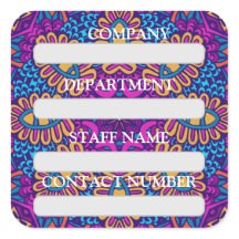 ÉTIQUETTE DU PERSONNEL STICKER POUR L'ENTREPRISE