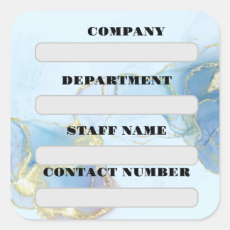 ÉTIQUETTE DU PERSONNEL STICKER POUR L'ENTREPRISE