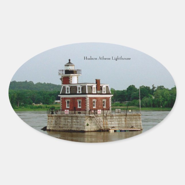 Étiquette du phare d'Hudson Athens (Devant)