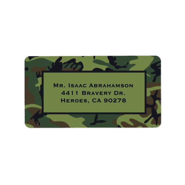 Étiquette du retour militaire de l'Armée des ancie (Devant)