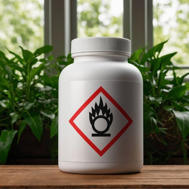 Étiquette du symbole de danger du cercle (Créateur téléchargé)