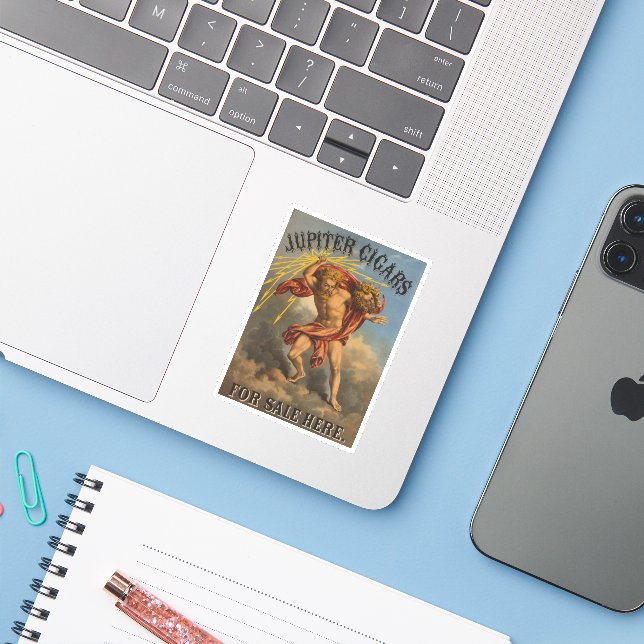 Étiquette du tabac, 1868. (Ordinateur portable avec iPhone)