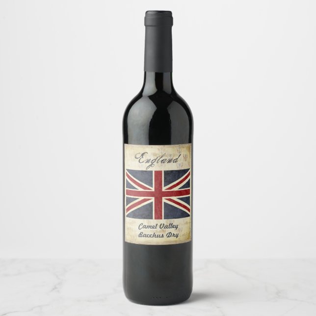 Étiquette du vin d'Angleterre (Devant)