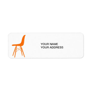 Étiquette Eames a moulé la chaise latérale en plastique