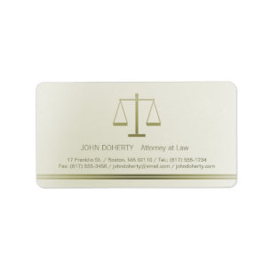 Étiquette Échelles d'avocat de la justice