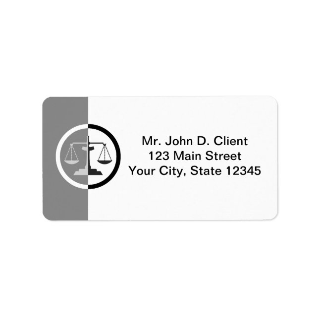 Étiquette Échelles de justice (Devant)