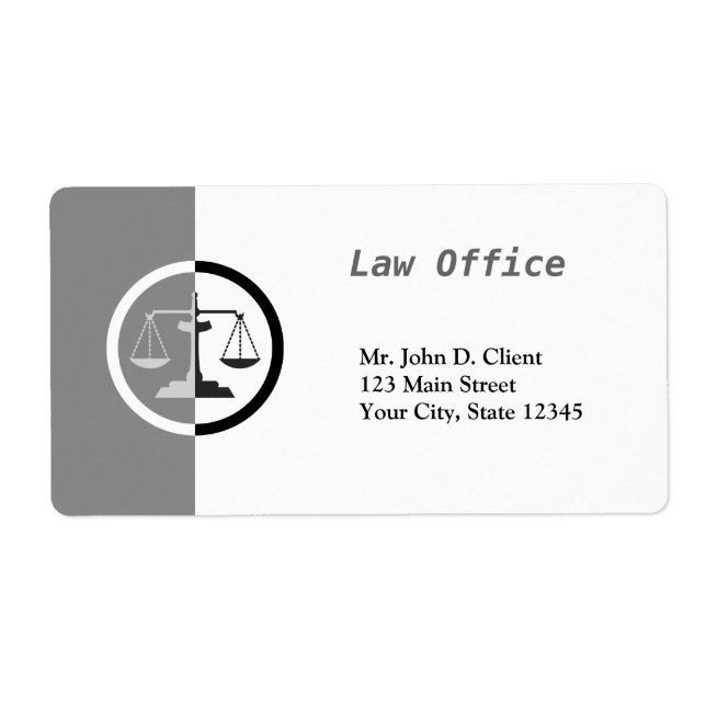 Étiquette Échelles de justice (Devant)