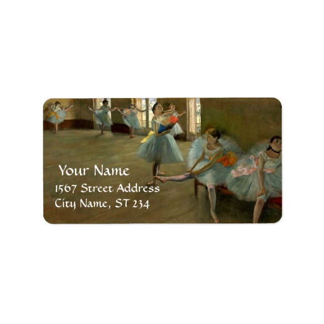 ÉTIQUETTE ÉCOLE DE DANSE /BALLERINA BALLET DANCER EN BLEU (Devant)