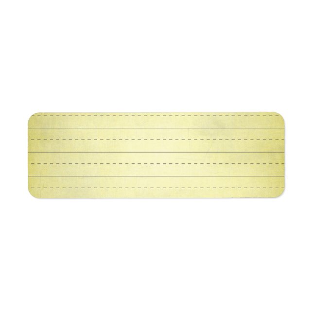 ÉTIQUETTE ÉCOLE JAUNE LIGNE DE L'ÉCOLE ÉDUCATION EN PAPIER L (Devant)