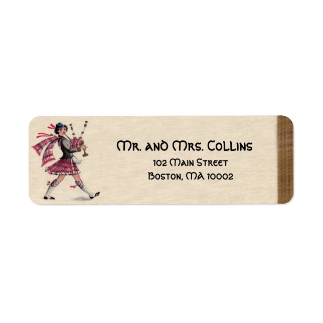 Étiquette écossaise (Devant)