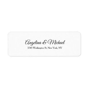 Étiquette Écriture manuscrite professionnelle classique mari