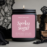 Étiquette éffrayant à bougie de sucre | Halloween