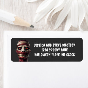 Étiquette Éffrayante maman Halloween Ghoul Zombie Adresse de