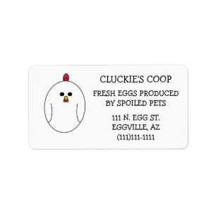 Étiquette Egg Carton Labels