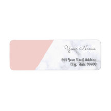Élégant baby shower en marbre blanc et rose vif