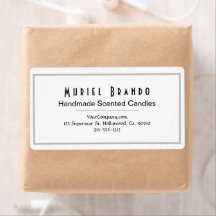 Elegant Candle Company V3 Adresse de retour Label