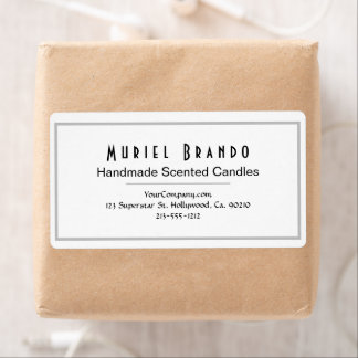 Étiquette Elegant Candle Company V3 Adresse de retour Label