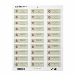 Étiquette Elegant Floral Return Address Labels for Florists