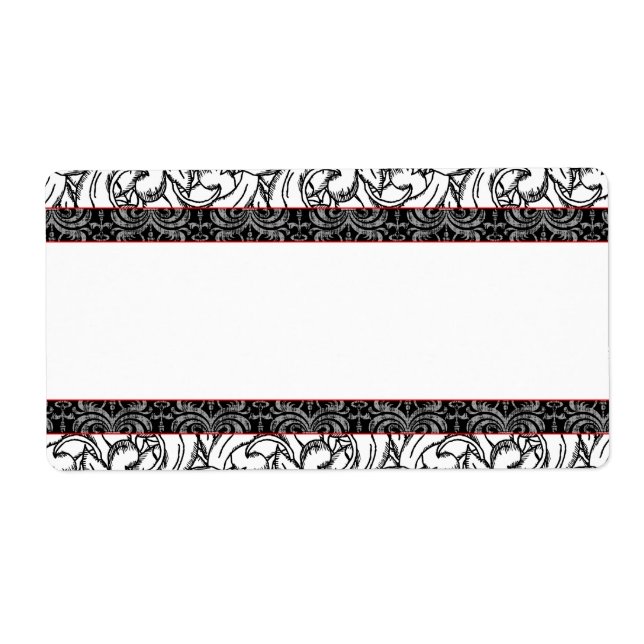 Étiquette Élégant graveur Renaissance Style antique (Devant)