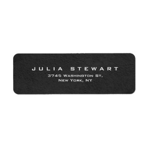 Étiquette Élégant Gris Professionnel Moderne Personnel