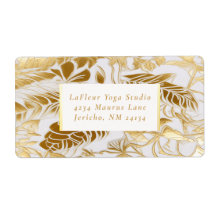 Elégant Luxe Gilded Aura Business Shipping