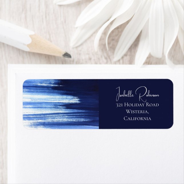 Étiquette Elégant Mariage couleur d'eau marine RSVP RTS (Créateur téléchargé)