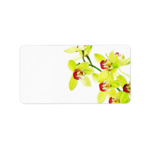 Étiquette Élégant Mariage d'orchidée ou Général Blank