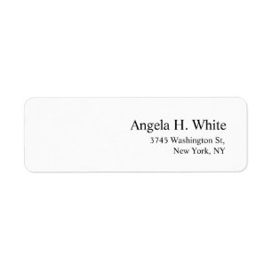 Étiquette Élégant minimaliste moderne moderne blanc