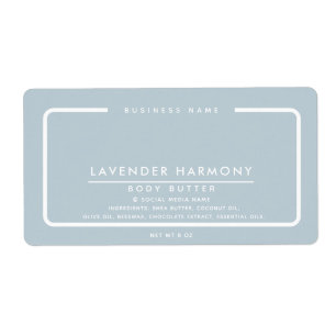 Étiquette Élégant minimaliste simple design