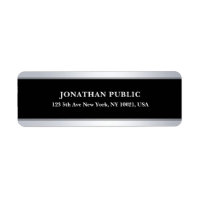 Élégant Modèle moderne Argent Adresse de retour