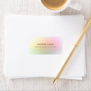 Étiquette Élégant moderne coloré minimaliste professionnel