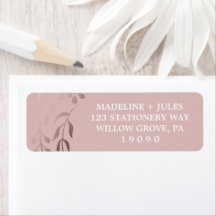 Elégant Rose or et rose | Mariage de cadre feutré