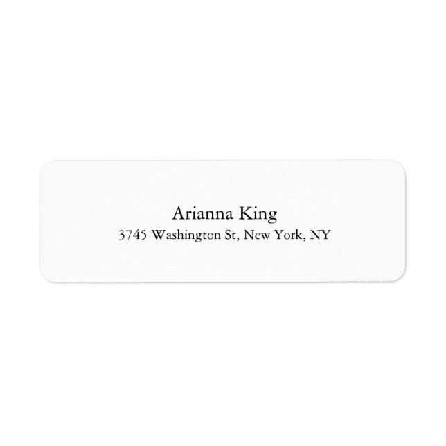 Étiquette Élégant Spécial Unique Professionnel Classique (Devant)