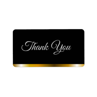 Étiquette Elegant Thank you card