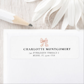 Étiquette Elegant, tying the Pink Bow  bridal shower