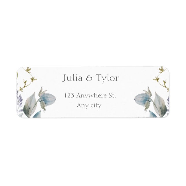 Étiquette Elegant  Wedding Address Label (Devant)